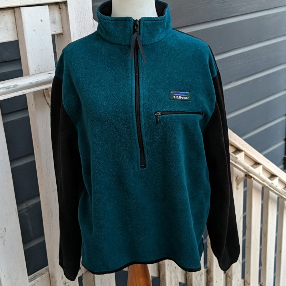 Vintage L.L. Bean Half-zip Fleece, size M - Picture 2 of 5